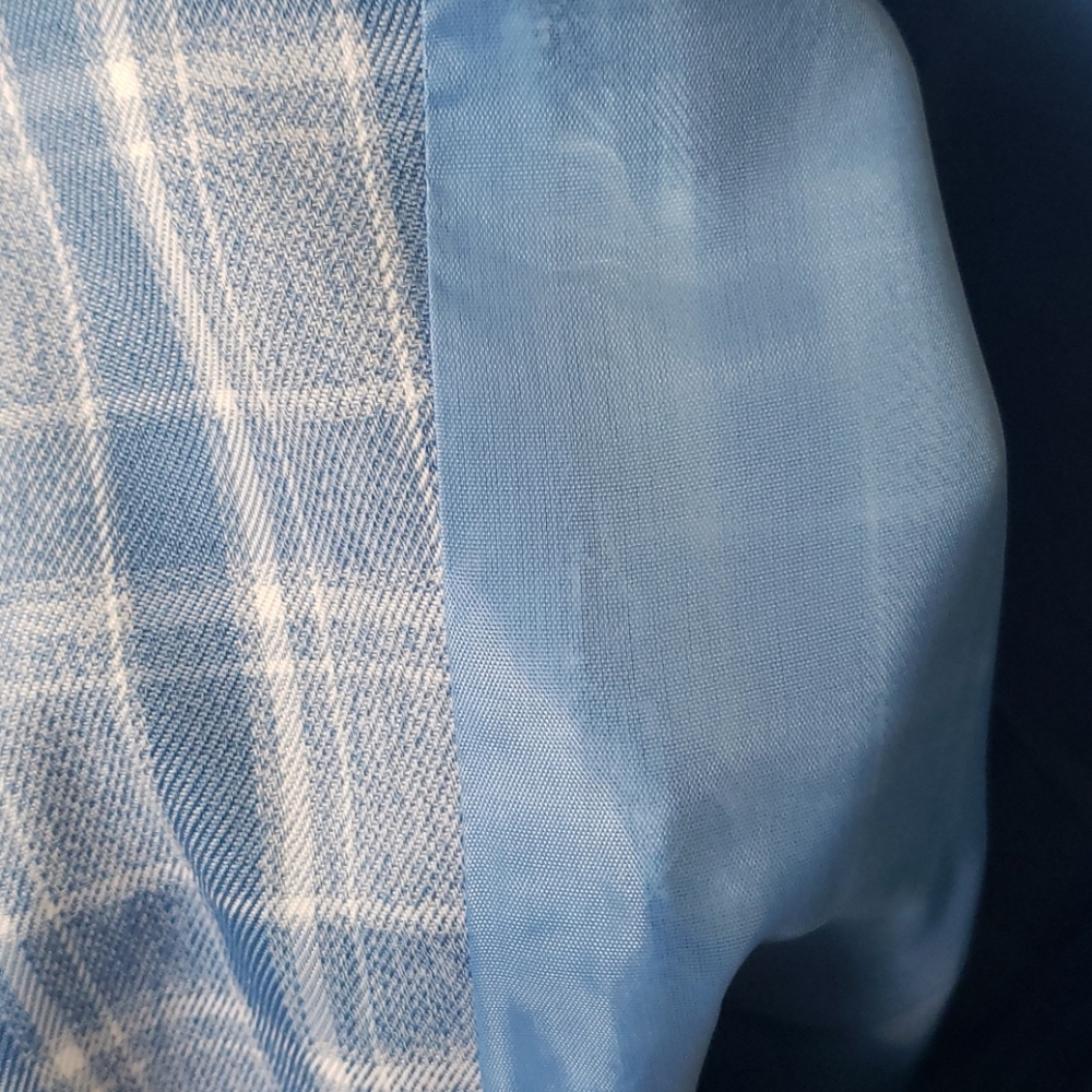 ASOS Heartbreak Longline Blazer in Blue Check US Size 4 NWT NEW - Picture 13 of 17